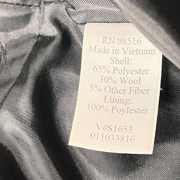 NWT Coldwater Creek Tweed Shimmer Pencil Skirt Black White Metallic Sparkles 10P - Picture 9 of 12